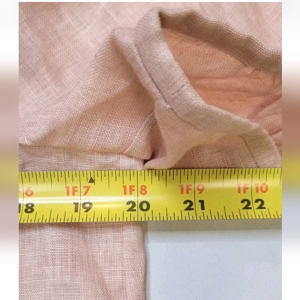 SALONI Marlowe Embellished Linen Top Peach/Pink Women's Size 6 NWT - Picture 10 of 15